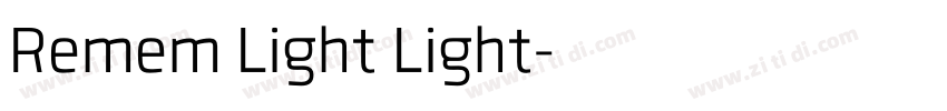 Remem Light Light字体转换